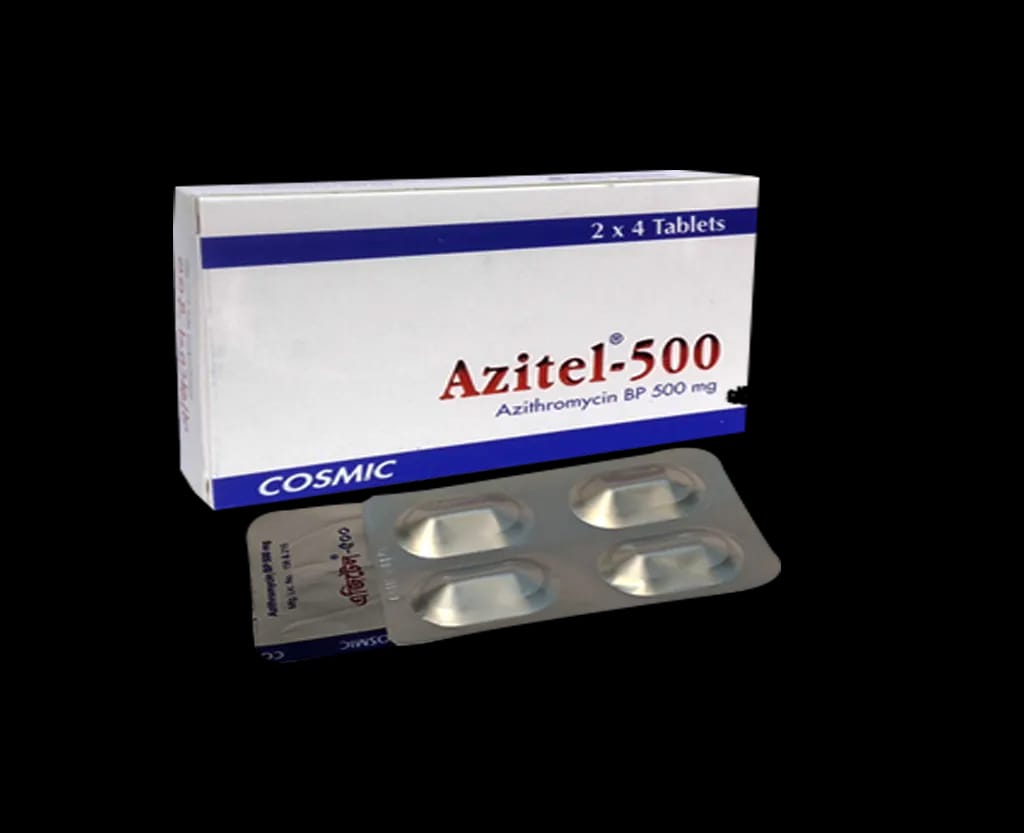 Capsule Azitel 500mg (8pcs) (Azithromycin cosmic)